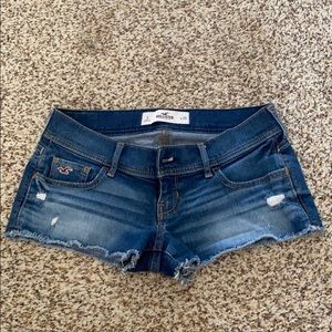 Hollister low rise denim shorts